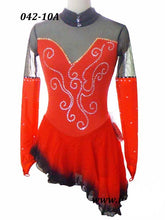 Lade das Bild in den Galerie-Viewer, Rot Kürkleid  Eiskunstlaufkleid Tanzkleid Tanzmariechen  Kleid