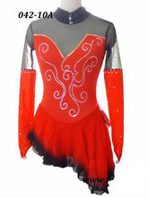 Lade das Bild in den Galerie-Viewer, Bordeau  Kürkleid  Eiskunstlaufkleid Tanzkleid Tanzmariechen  Kleid