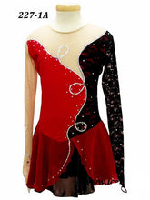 Lade das Bild in den Galerie-Viewer, Rot Kürkleid  Eiskunstlaufkleid Tanzkleid Tanzmariechen  Kleid