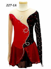 Lade das Bild in den Galerie-Viewer, Bordeau  Kürkleid  Eiskunstlaufkleid Tanzkleid Tanzmariechen  Kleid