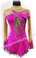 Lade das Bild in den Galerie-Viewer, Kopie von Pink Eiskunstlaufkleid Kürkleid Rollkunstlaufen Tanzkleid Tanzmariechen