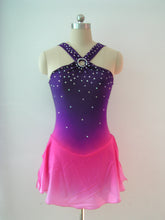 Lade das Bild in den Galerie-Viewer, Lila Rollkunstlaufen Tanzkleid Kürkleid Eiskunstlaufkleid Tanzmariechen