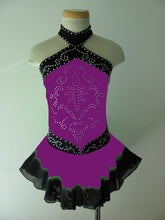 Lade das Bild in den Galerie-Viewer, Grün Kürkleid Eiskunstlaufklei Rollkunstlaufen Tanzkleid Tanzmariechen