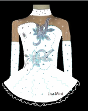 Lade das Bild in den Galerie-Viewer, - Schwarz Lila Kürkleid Eiskunstlaufklei Rollkunstlaufen Tanzkleid Tanzmariechen