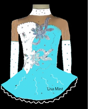 Lade das Bild in den Galerie-Viewer, Schwarz Kürkleid Eiskunstlaufklei Rollkunstlaufen Tanzkleid Tanzmariechen
