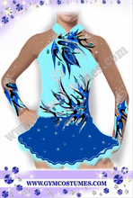 Lade das Bild in den Galerie-Viewer, - Schwarz Lila Kürkleid Eiskunstlaufklei Rollkunstlaufen Tanzkleid Tanzmariechen