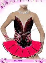 Lade das Bild in den Galerie-Viewer, - Schwarz Lila Kürkleid Eiskunstlaufklei Rollkunstlaufen Tanzkleid Tanzmariechen