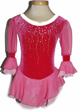 Lade das Bild in den Galerie-Viewer, Kopie von Pink Eiskunstlaufkleid Kürkleid Rollkunstlaufen Tanzkleid Tanzmariechen