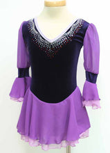 Lade das Bild in den Galerie-Viewer, Lila Rollkunstlaufen Tanzkleid Kürkleid Eiskunstlaufkleid Tanzmariechen