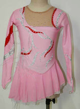 Lade das Bild in den Galerie-Viewer, Rosa Kürkleid Eiskunstlaufkleid Rollkunstlaufen Tanzkleid Tanzmariechen