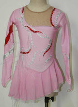 Lade das Bild in den Galerie-Viewer, Rosa Kürkleid Eiskunstlaufkleid Rollkunstlaufen Tanzkleid Tanzmariechen