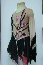 Lade das Bild in den Galerie-Viewer, - Schwarz Rollkunstlaufen Tanzkleid Kürkleid Eiskunstlaufkleid Tanzmariechen