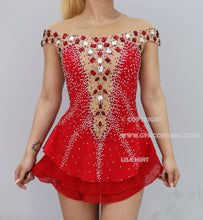 Charger l'image dans la galerie, Justaucorps compétition de gymnastique rythmique justaucorps acrobaties costume Acrobatic Rock'n'Roll, Twirling