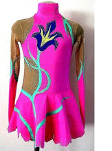 Lade das Bild in den Galerie-Viewer, Kopie von Pink Eiskunstlaufkleid Kürkleid Rollkunstlaufen Tanzkleid Tanzmariechen