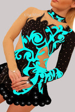 Lade das Bild in den Galerie-Viewer, Eiskunstlaufkleid Kürkleid Rollkunstlaufen Tanzkleid Tanzmariechen