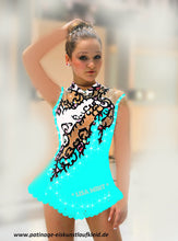 Lade das Bild in den Galerie-Viewer, Eiskunstlaufkleid Kürkleid Rollkunstlaufen Tanzkleid Tanzmariechen