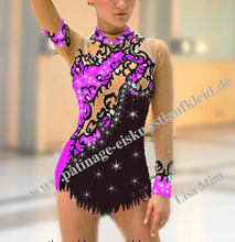Lade das Bild in den Galerie-Viewer, Catsuit Sportakrobatik Akrobatik Anzug für rhythmische Gymnastik RSG-Anzug