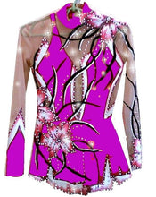 Lade das Bild in den Galerie-Viewer, Lila Rollkunstlaufen Tanzkleid Kürkleid Eiskunstlaufkleid Tanzmariechen