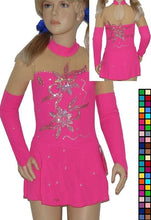 Lade das Bild in den Galerie-Viewer, Bordeau  Kürkleid  Eiskunstlaufkleid Tanzkleid Tanzmariechen  Kleid