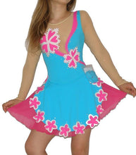 Lade das Bild in den Galerie-Viewer, Türkis Eistanzkleid Kleid für Eistanz Eiskunstlaufkleid Kürkleid  Tanzkleid