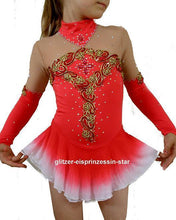 Lade das Bild in den Galerie-Viewer, Bordeau  Kürkleid  Eiskunstlaufkleid Tanzkleid Tanzmariechen  Kleid