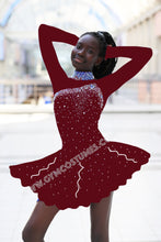 Lade das Bild in den Galerie-Viewer, -Blau Karnevalkleid Faschingkleid Rock'n Roll Showtanzkleid Tanzkleid Tanzmariechen