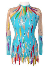 Lade das Bild in den Galerie-Viewer, Eiskunstlaufkleid Kürkleid Rollkunstlaufen Tanzkleid Tanzmariechen