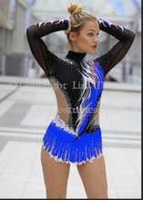 Lade das Bild in den Galerie-Viewer, -Orange Anzug für rhythmische Gymnastik RSG-Anzug  Sportakrobatik