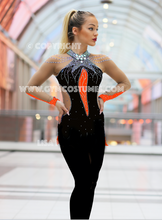 Lade das Bild in den Galerie-Viewer, -Bordeaux Ganzkörperanzug Catsuit Küranzug Voltigieranzug Luftakrobatik Anzug Showtanzkleid Circusanzug