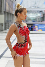 Lade das Bild in den Galerie-Viewer, -Gelb Anzug für rhythmische Gymnastik RSG-Anzug  Sportakrobatik