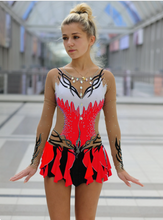 Lade das Bild in den Galerie-Viewer, -Bunt Sportakrobatik Anzug für rhythmische Gymnastik RSG-Anzug