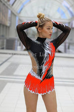 Lade das Bild in den Galerie-Viewer, -Weiß Sportakrobatik Anzug für rhythmische Gymnastik RSG-Anzug