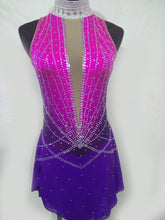 Lade das Bild in den Galerie-Viewer, Lila Rollkunstlaufen Tanzkleid Kürkleid Eiskunstlaufkleid Tanzmariechen