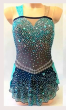 Lade das Bild in den Galerie-Viewer, Bordeau Kürkleid Eiskunstlaufklei Rollkunstlaufen Tanzkleid Tanzmariechen