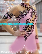 Lade das Bild in den Galerie-Viewer, Braun Sand Kürkleid Eiskunstlaufklei Rollkunstlaufen Tanzkleid Tanzmariechen