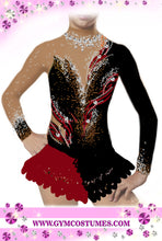 Lade das Bild in den Galerie-Viewer, Dragon Dress China Style Kürkleid Eiskunstlaufklei Rollkunstlaufen Tanzkleid Tanzmariechen