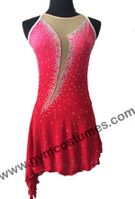 Lade das Bild in den Galerie-Viewer, Rot Kürkleid  Eiskunstlaufkleid Tanzkleid Tanzmariechen  Kleid