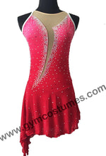 Lade das Bild in den Galerie-Viewer, Bordeau  Kürkleid  Eiskunstlaufkleid Tanzkleid Tanzmariechen  Kleid
