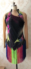 Lade das Bild in den Galerie-Viewer, Kürkleid Eiskunstlaufklei Rollkunstlaufen Tanzkleid Tanzmariechen