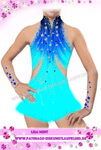 Lade das Bild in den Galerie-Viewer, Eiskunstlaufkleid Kürkleid Rollkunstlaufen Tanzkleid Tanzmariechen