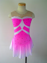 Lade das Bild in den Galerie-Viewer, Kopie von Pink Eiskunstlaufkleid Kürkleid Rollkunstlaufen Tanzkleid Tanzmariechen