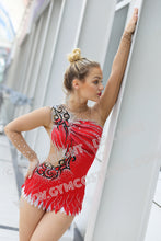 Lade das Bild in den Galerie-Viewer, -Rosa Anzug für rhythmische Gymnastik RSG-Anzug  Sportakrobatik