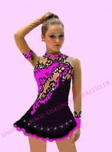 Lade das Bild in den Galerie-Viewer, Bordeau  Kürkleid  Eiskunstlaufkleid Tanzkleid Tanzmariechen  Kleid