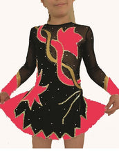 Lade das Bild in den Galerie-Viewer, Bordeau  Kürkleid  Eiskunstlaufkleid Tanzkleid Tanzmariechen  Kleid