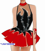 Lade das Bild in den Galerie-Viewer, Bordeau  Kürkleid  Eiskunstlaufkleid Tanzkleid Tanzmariechen  Kleid