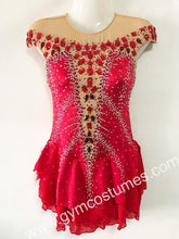 Lade das Bild in den Galerie-Viewer, Schwarz Pink  Kürkleid  Eiskunstlaufkleid Tanzkleid Tanzmariechen  Kleid