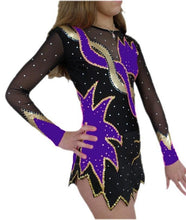 Lade das Bild in den Galerie-Viewer, Lila Rollkunstlaufen Tanzkleid Kürkleid Eiskunstlaufkleid Tanzmariechen