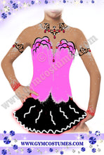 Lade das Bild in den Galerie-Viewer, Pink Eiskunstlaufkleid Kürkleid Rollkunstlaufen Tanzkleid Tanzmariechen