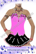 Lade das Bild in den Galerie-Viewer, Pink Eiskunstlaufkleid Kürkleid Rollkunstlaufen Tanzkleid Tanzmariechen