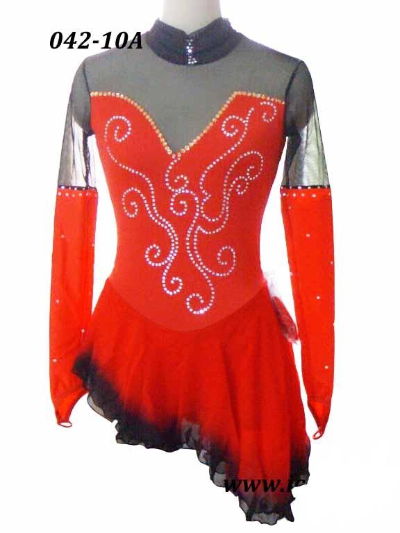 Rot Kürkleid  Eiskunstlaufkleid Tanzkleid Tanzmariechen  Kleid